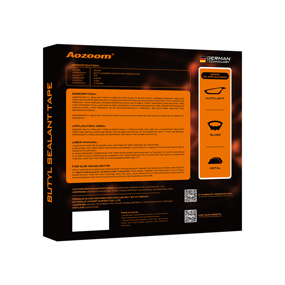 AOZOOM BUTYL SEALANT TAPE