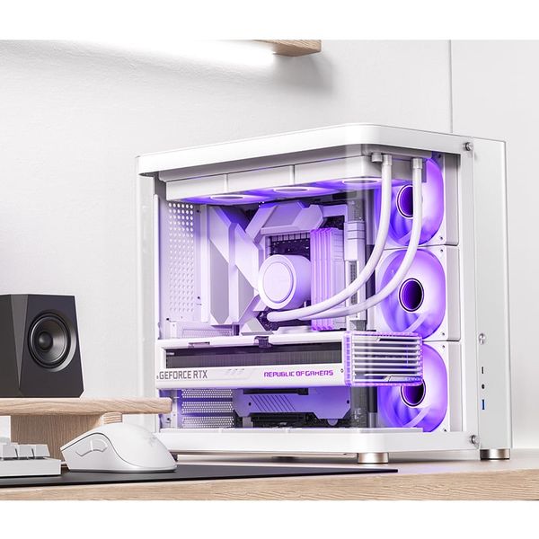 Vỏ Case Jonsbo TK-2 Black/ White (MATX, Mid Tower)