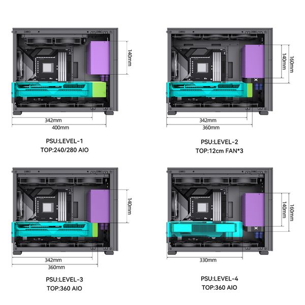 Vỏ Case Jonsbo D31 STD Black/ White (Mini Tower)