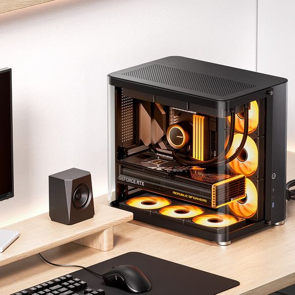 Vỏ Case Jonsbo TK-2 Black/ White (MATX, Mid Tower)