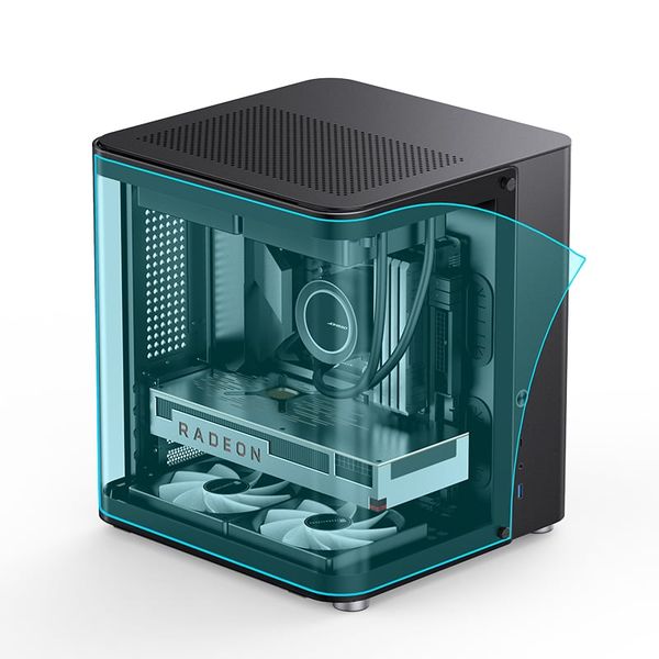 Vỏ Case Jonsbo TK-1 Black/ White (Mid Tower/ Kính Cong)
