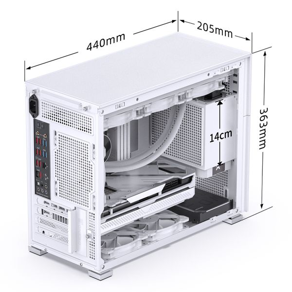 Vỏ Case Jonsbo D31 MESH Black/ White ( Mini Tower)