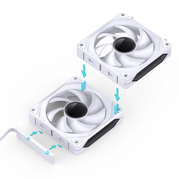 Quạt tản nhiệt Jonsbo ZL-120B/ W (3 IN 1, Black/ White)