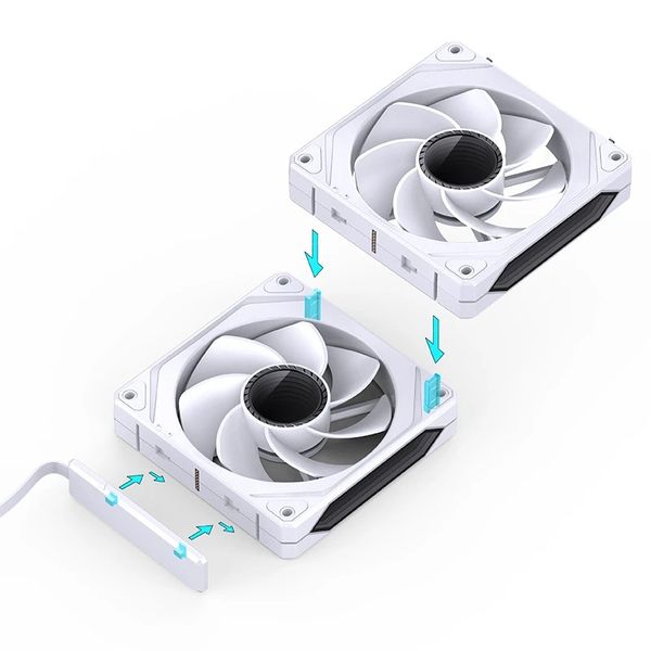 Quạt Tản Nhiệt Jonsbo ZL-120 BR/WR (3IN1, Black/ White)