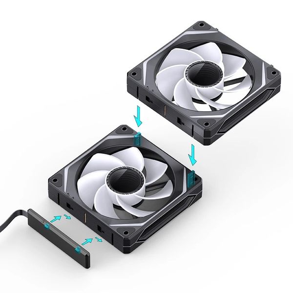 Quạt Tản Nhiệt Jonsbo ZL-120 BR/WR (3IN1, Black/ White)