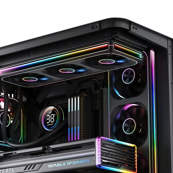 Tản Nhiệt Nước AIO Jonsbo TH-240 Black/ White  (ARGB. LCD hiển thị nhiệt độ)