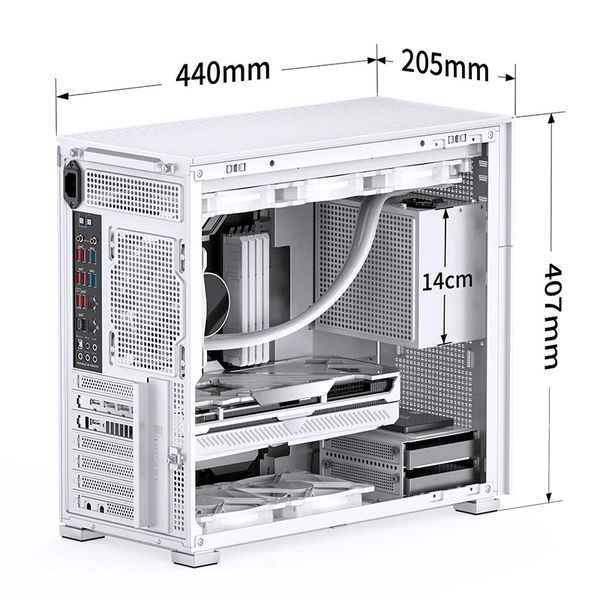 Vỏ Case Jonsbo D41 MESH Black/ White (Mid Tower)