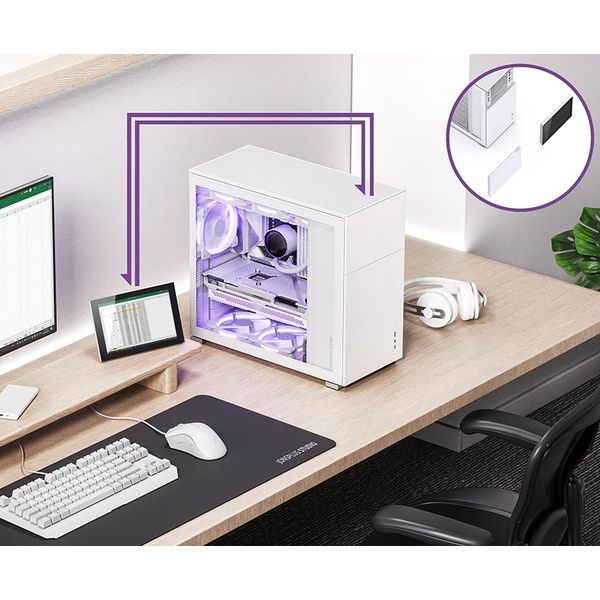 Vỏ Case Jonsbo D41 STD SC Black/ White (Mid Tower)