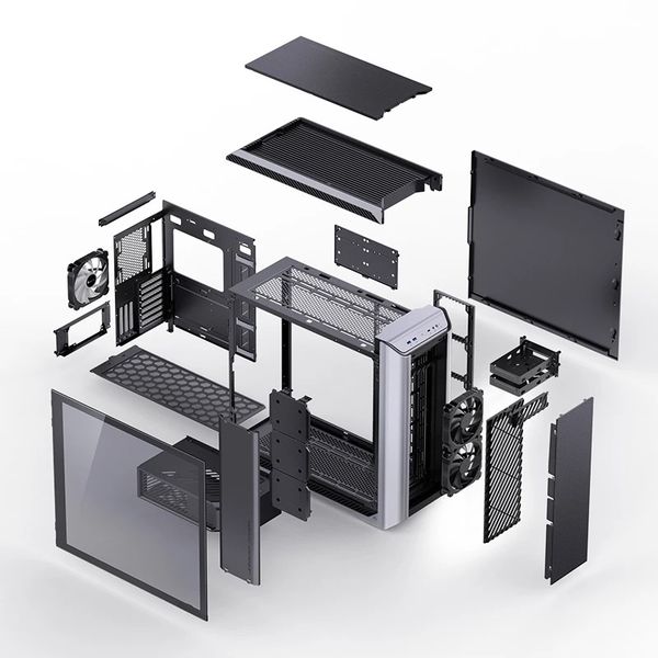 Vỏ Case Jonsbo D500 Black/ Silver (Full Tower)