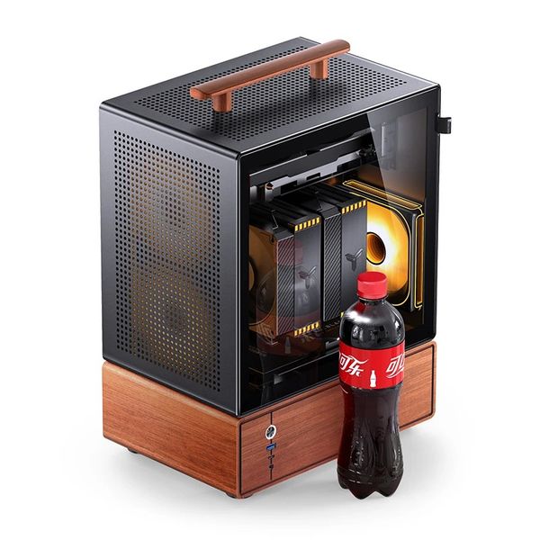 Vỏ Case Jonsbo T7 Black/ Silver (Mini Tower, M-ATX, Mặt lưới)