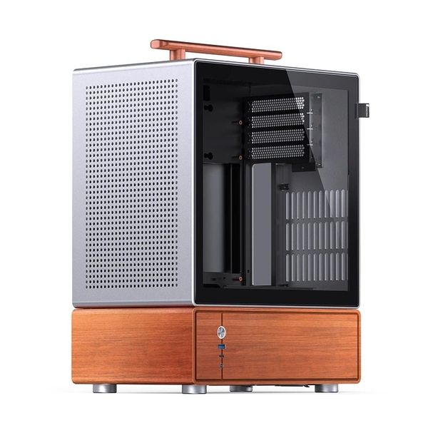 Vỏ Case Jonsbo T7 Black/ Silver (Mini Tower, M-ATX, Mặt lưới)