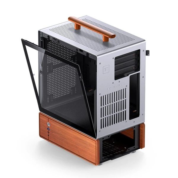 Vỏ Case Jonsbo T7 Black/ Silver (Mini Tower, M-ATX, Mặt lưới)