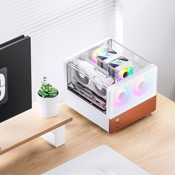 Vỏ Case Jonsbo V12 Black/White ( Mini Tower, ITX)