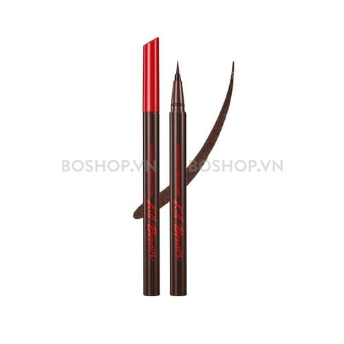 Kẻ Mắt Nước Clio Superproof Brush Liner 2 Colors Kill Brown 0.55ml