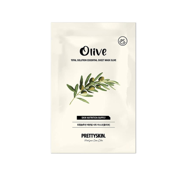 CT - Mặt Nạ Dưỡng Da Pretty Skin Olive Total Solution Essential Sheet Mask 23g