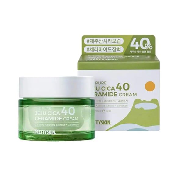 CT - Kem Dưỡng Phục Hồi Da Rau Má Prettyskin The Pure Jeju Cica 40 Ceramice Cream 52ml