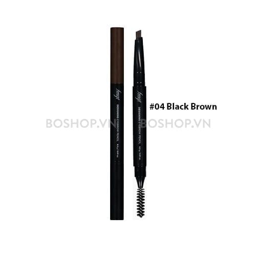 Chì Kẻ Chân Mày The Face Shop Designing Eyebrow Pencil 0.3g #04 Black Brown