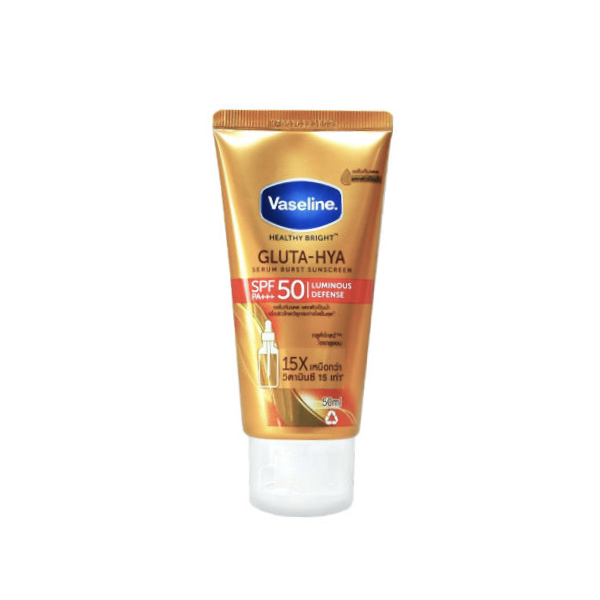 Dưỡng Thể Vaseline Healthy Bright Gluta-Hya Serum Burst Sunscreen Luminous Defense SPF50 PA+++ 50ml