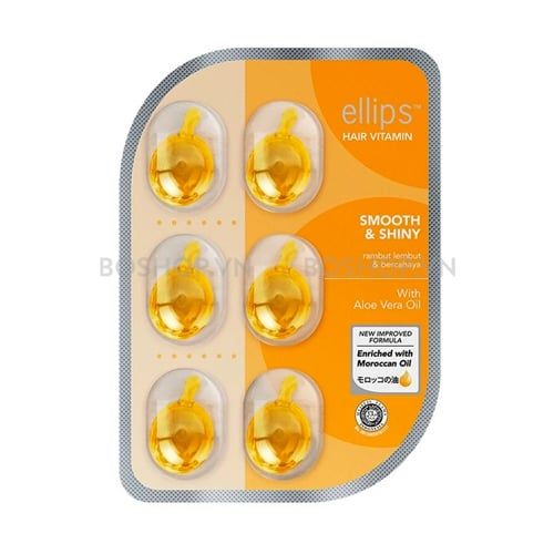  Tinh Chất Dưỡng Tóc Ellips Hair Vitamin Moroccan Oil Smooth & Shiny Blister 6 Viên 