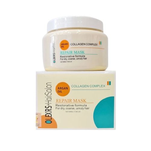 Kem Ủ Tóc Olexrs HairSalon Collagen Complex Repair Mask Olexrs Hair Salon 500ml