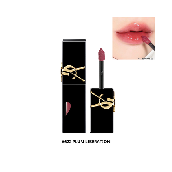 Son Kem YSL The Inks Vinyl Cream High Shine Lip Stain #622 Plum Liberation