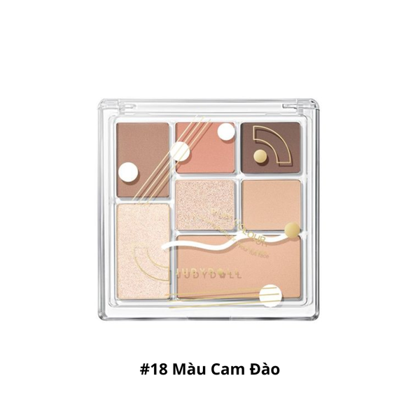 Phấn Mắt Judydoll All-In-One Palette For Your Full Face 8,5G #18 Màu Cam Đào