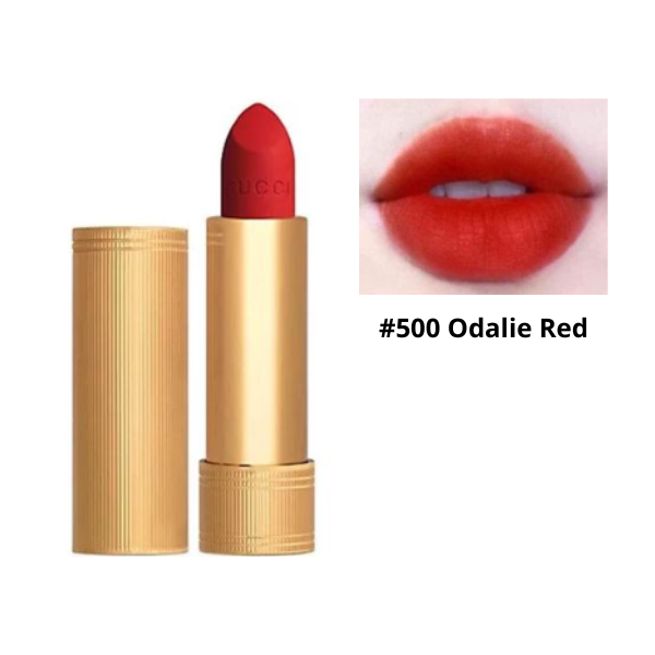 Son Gucci Rouge À Lèvres Mat Lip Colour #500 Odalie Red