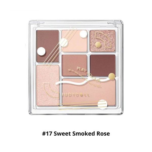 Phấn Mắt Bắt Sáng và Tạo Khối Tự Nhiên Judydoll Play Colors Eyeshadow Palette 8.5g #17 Sweet Smoked Rose