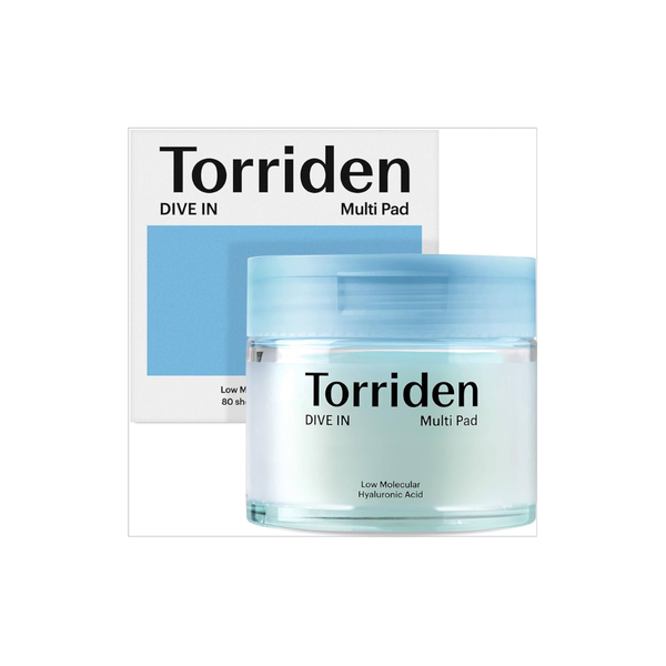 Toner Pad Torriden Dive-In Low Molecular Hyaluronic Acid Multi Pad 80 Miếng