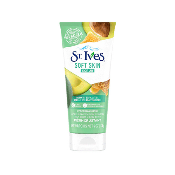 Sữa Rửa Mặt Tẩy Tế Bào Chết St.Ives Soft Skin Avocado & Honey Scrub 170g