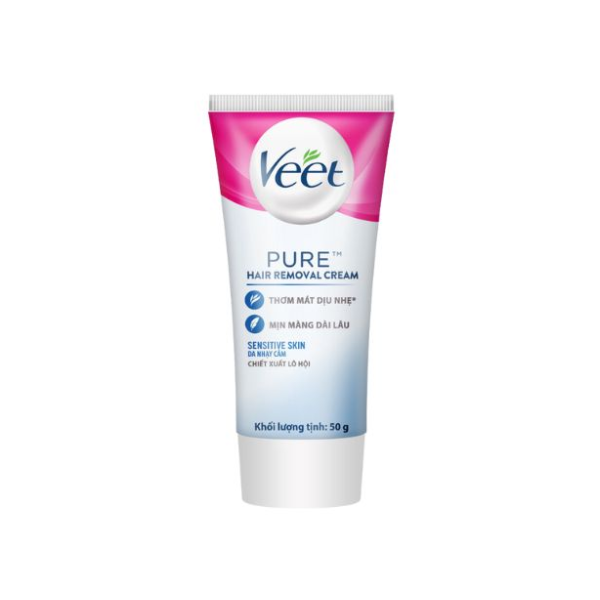 Kem Tẩy Lông Dành Cho Da Nhạy Cảm Veet Pure Hair Removal Cream 50g