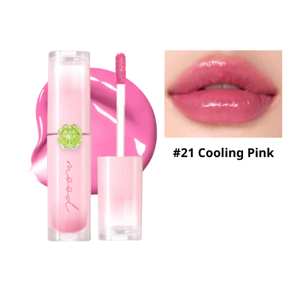 Son Tint Bóng Peripera Ink Mood Glowy Ajak Tint 4g #21 Cooling Pink