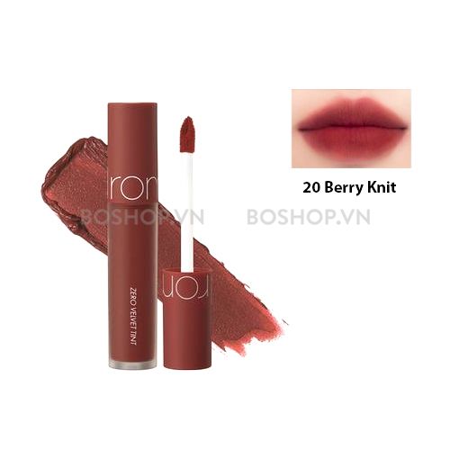 Son Kem Lì Romand Zero Velvet Tint No.20 Berry Knit
