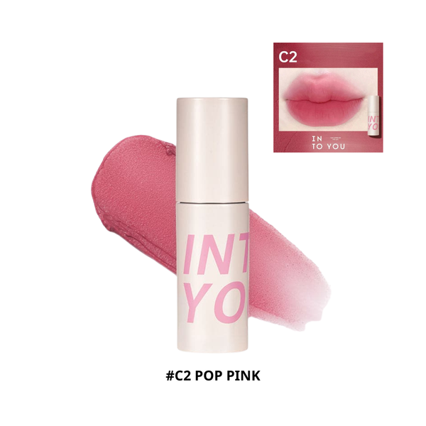 Son & Má Hồng Dạng Bùn Lì Into You Airy Lip & Cheek Mud 2g #C2 Pop Pink