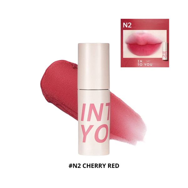 Son & Má Hồng Dạng Bùn Lì Into You Airy Lip & Cheek Mud 2g #N2 Cherry Red