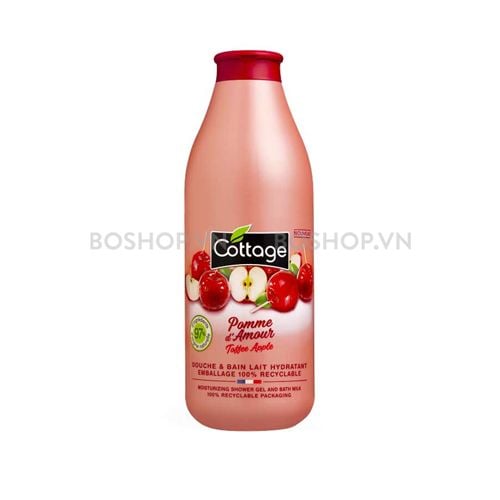  Sữa Tắm Dưỡng Ẩm Cottage  Pomme d'Amour Toffee Apple 750ml 