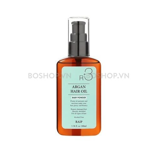 Dầu Dưỡng Tóc Raip R3 Argan Hair Oil Baby Powder 100ml