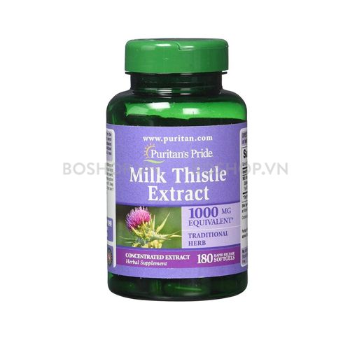 Viên Uống Bổ Gan Puritan's Pride Milk Thistle Extract 180 Viên