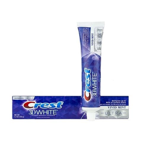 Kem Đánh Răng CREST 3D White Vivid Mint Ultra 147g