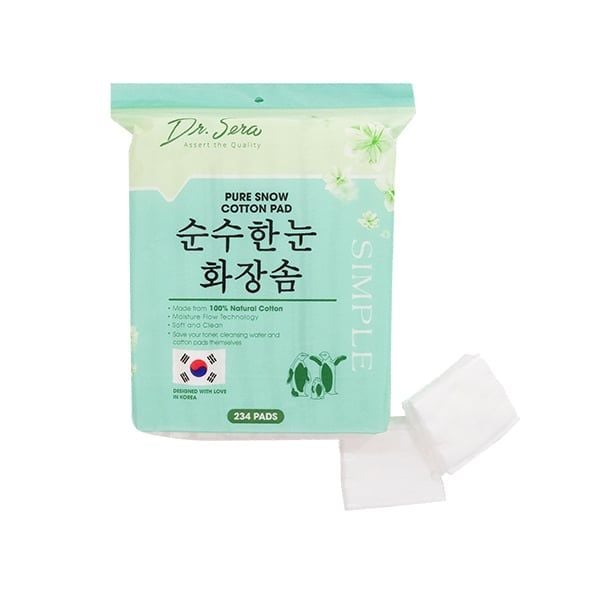CT - Bông Tẩy Trang Dr.Sera Pure Snow Cotton Pad 234 Miếng