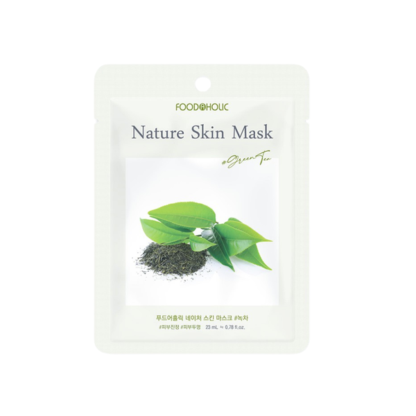 CT - Mặt Nạ Dưỡng Ẩm, Giảm Mụn Foodaholic Green Tea Nature Skin Mask 23ml