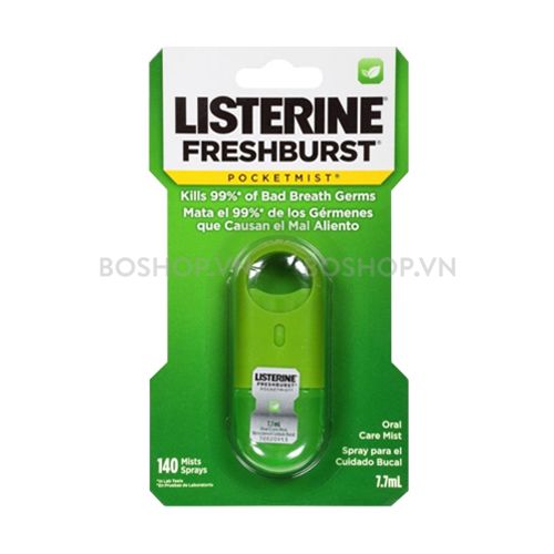 Xịt Thơm Miệng Listerine Fresh Burst 7.7ml