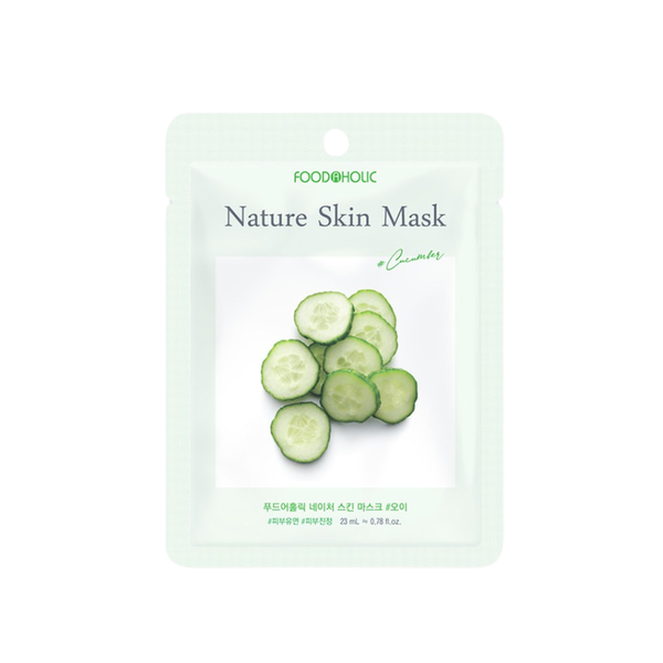 CT - Mặt Nạ Cấp Ẩm, Ngừa Mụn Foodaholic Cucumber Nature Skin Mask 23ml