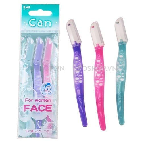 CT - Dao Cạo Mặt Kai Can For Women Face 3 Cái