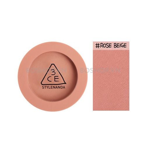 Má Hồng 3CE Mood Recipe Face Blush #Rose Beige