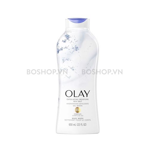 Sữa Tắm Olay Daily Exfoliating With Sea Salts 650ml