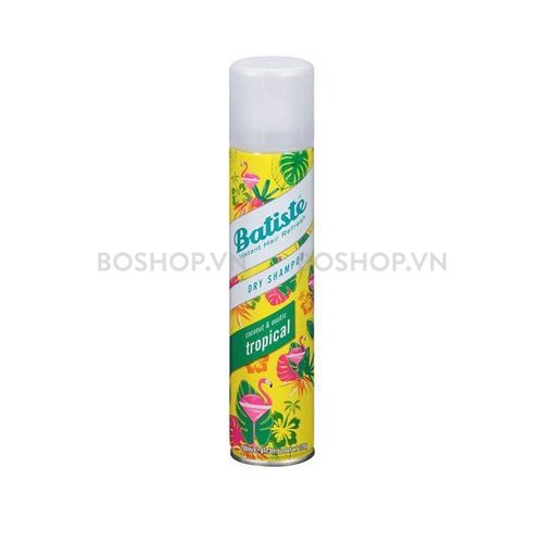 Dầu Gội Khô Batiste Dry Shampoo Tropical 200ml