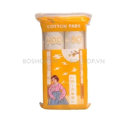 CT - Bông Tẩy Trang Minho Cotton Pads 200 + 30 Miếng