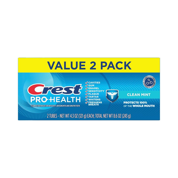 Kem Đánh Răng Crest Pro-Health Clean Mint Toothpaste 121gx2