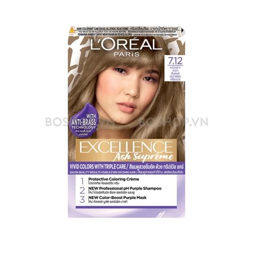 Thuốc Nhuộm Tóc L'Oreal 7.12 Honey Ash